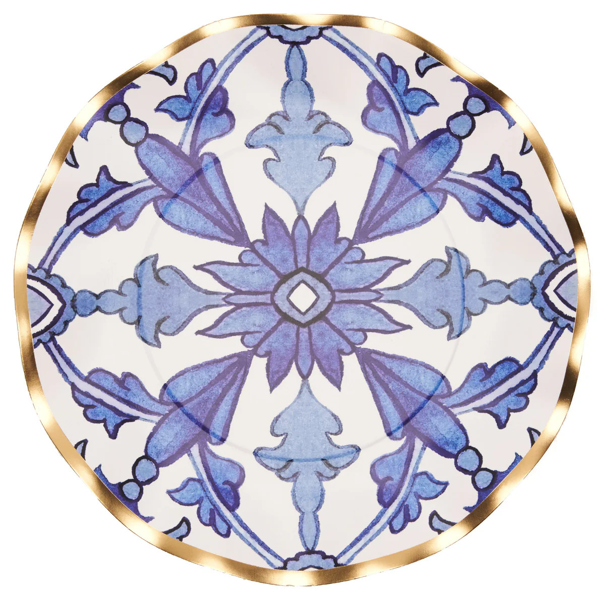 Moroccan Nights Wavy Paper Salad Plate/8pk | Sophistiplate