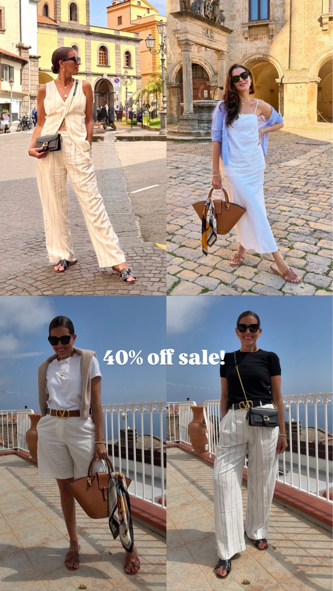 50% off at gap!! Size s in white top, skirt and vest. Size 6 in pants & shirtsfor a bash yet fit. 
In 5’7” 130 pounds usually size s.

#LTKSaleAlert #LTKU #LTKOver40