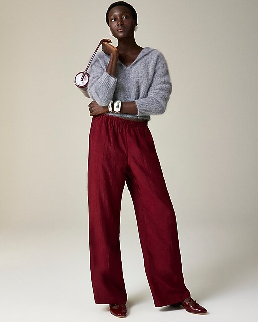 Stratus pant in textured satin | J. Crew US