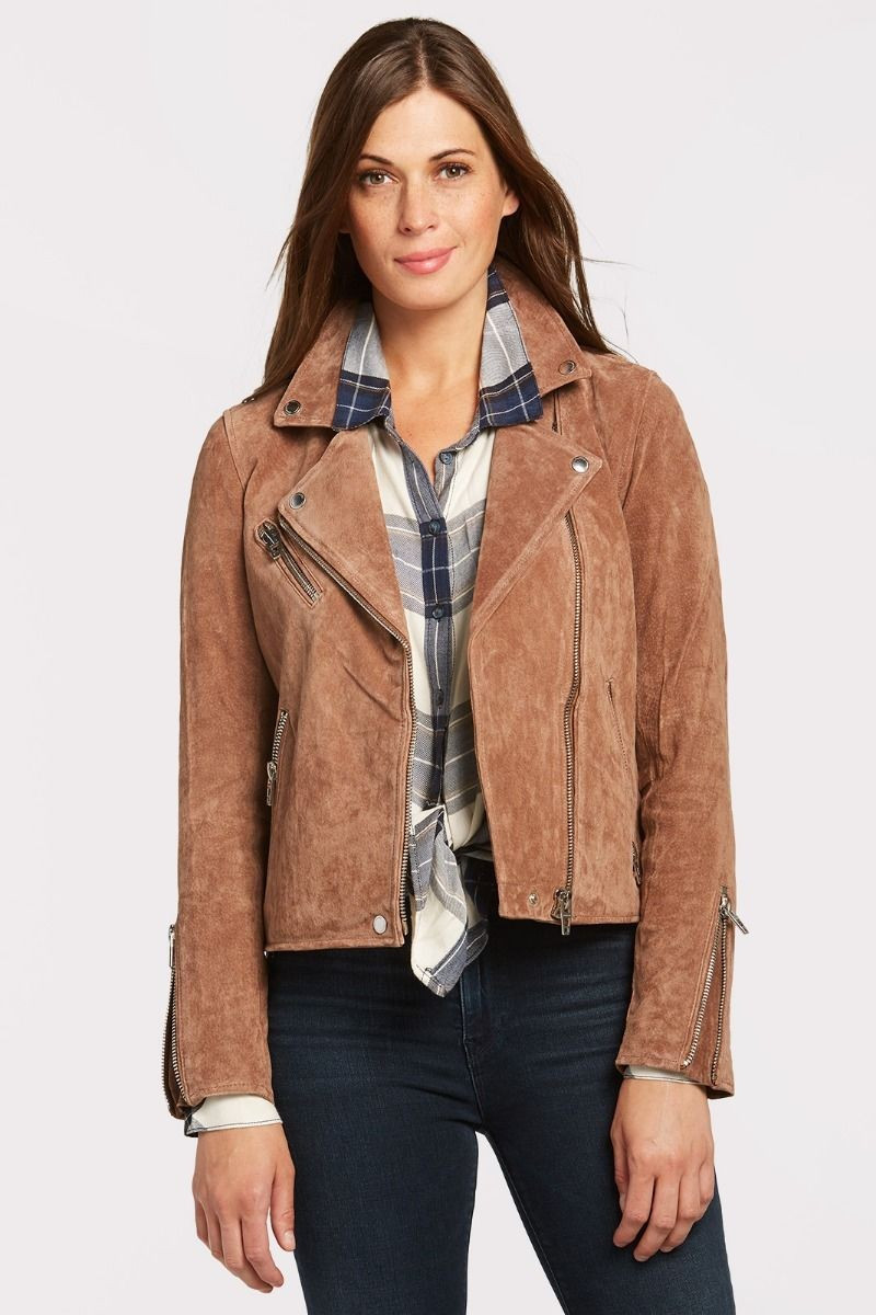 Suede Cleaned Up Moto | Evereve
