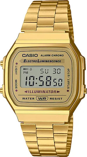 Vintage A168WG-9VT Digital Bracelet Watch, 33.5mm x 28.6mm | Nordstrom