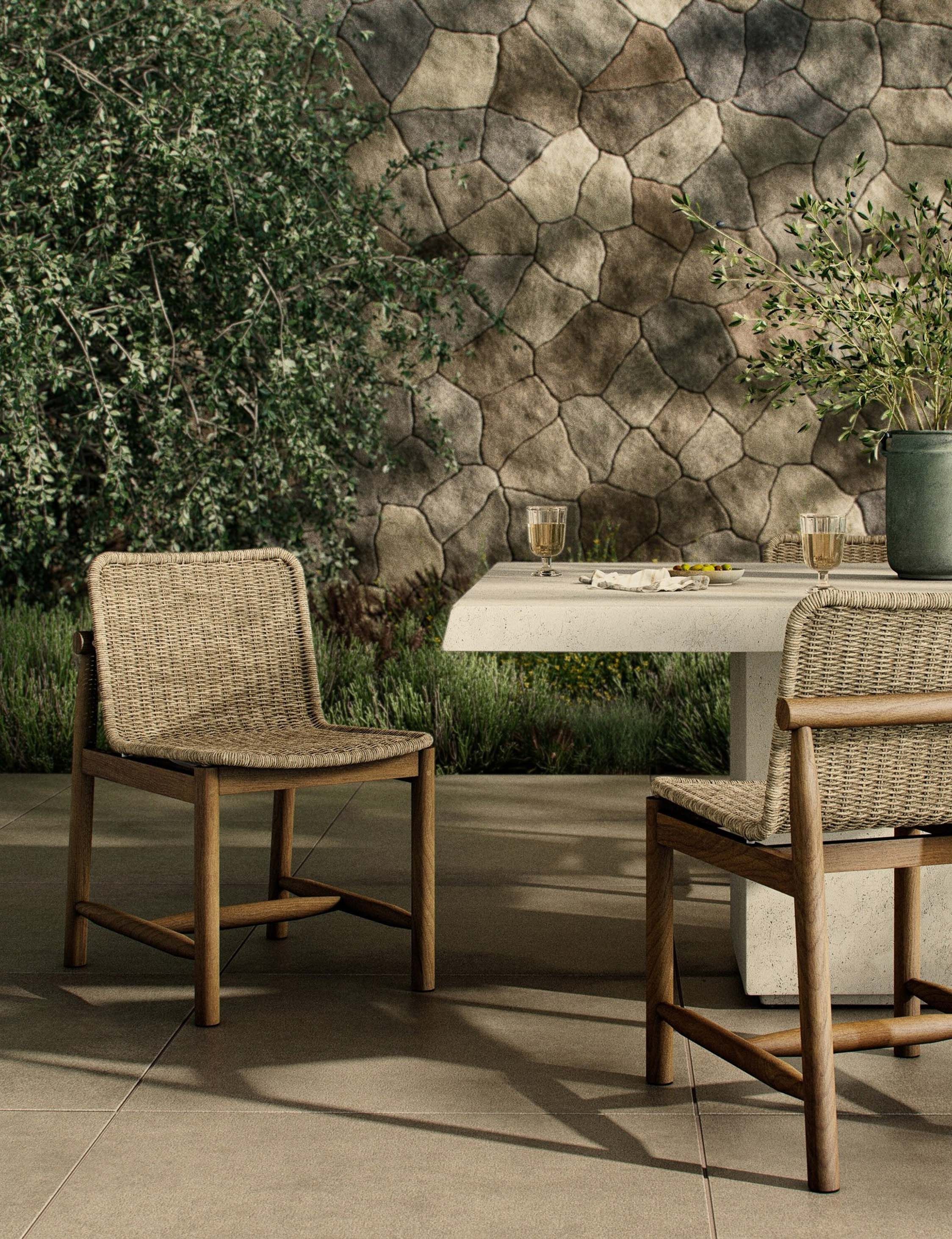 Dume Indoor / Outdoor Dining Chair by Amber Lewis x Four Hands | Lulu and Georgia 