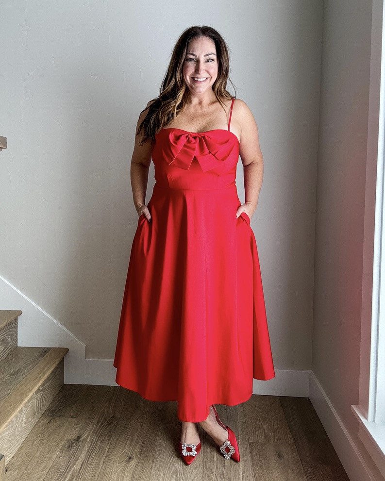 40% off dresses at Target Red bow spaghetti strap holiday dress and embellished kitten heels #targetstyle #targetfashion

 

 

#LTKHoliday #LTKCyberWeek #LTKSaleAlert