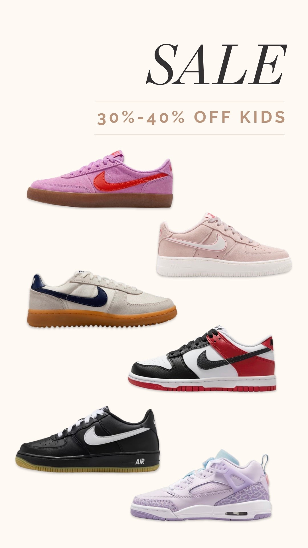 Kids Nike shoes on sale 30%-40% off!

#LTKKids #LTKmomlife #LTKSaleAlert