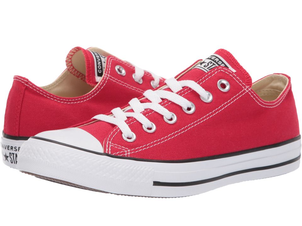 Converse - Chuck Taylor(r) All Star(r) Core Ox (Red) Classic Shoes | Zappos