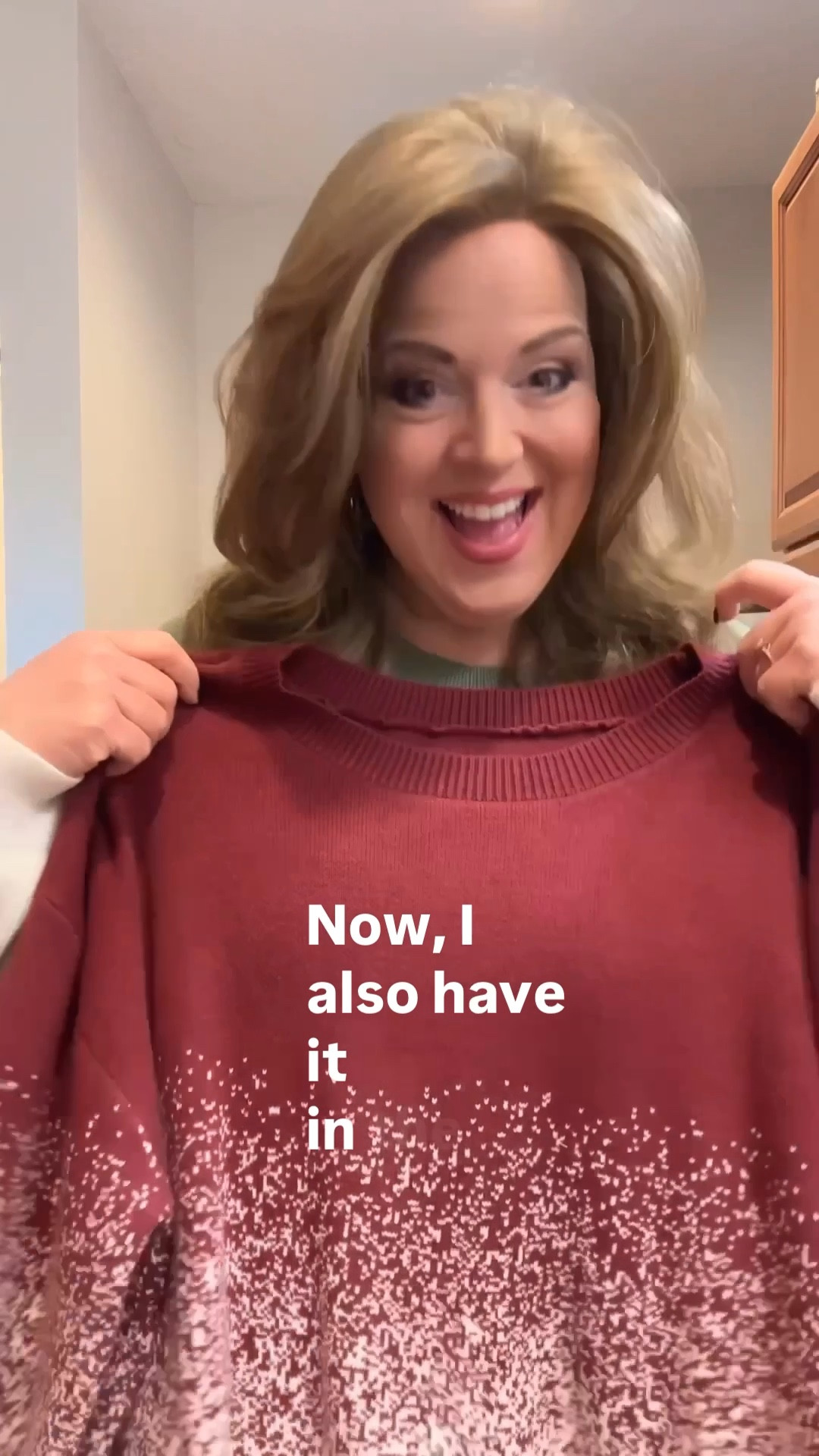 This is the softest sweater in a rayon/nylon/poly blend and it’s super stretchy and comfy! It’s available in 5 colors, I’m showing sage green and burgundy in a size 1X 14/16. Another great BloomChic find! 

#bloomchic #fashionover50 #over50style #plussize #plussizefashion

#LTKOver40 #LTKPlusSize #LTKootd