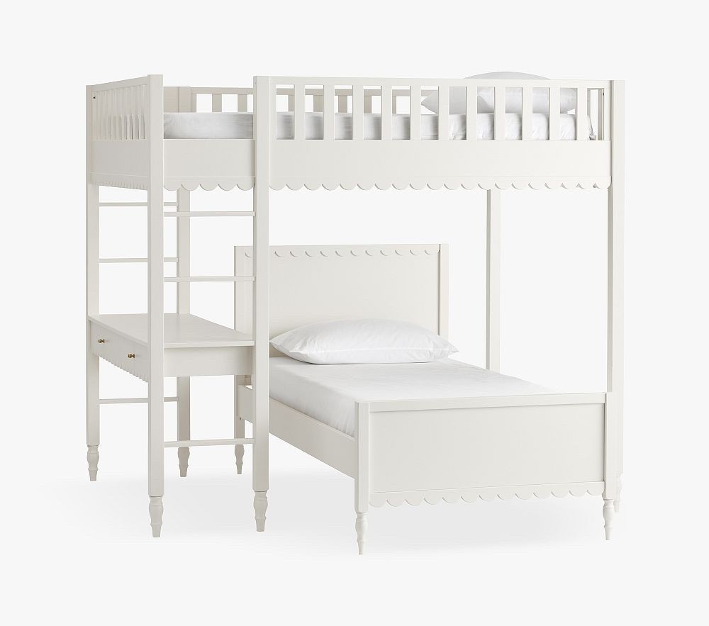 Pottery Barn lofted beds 

#kidsbed 

#LTKHome #LTKFamily