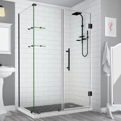 Bromley GS 36 x 72" Rectangle Hinged Shower Enclosure | Wayfair North America
