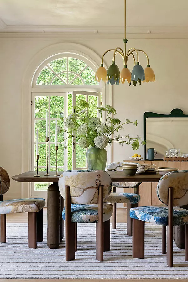 Imperia Rectangular Oak Wood Dining Table | Anthropologie (US)