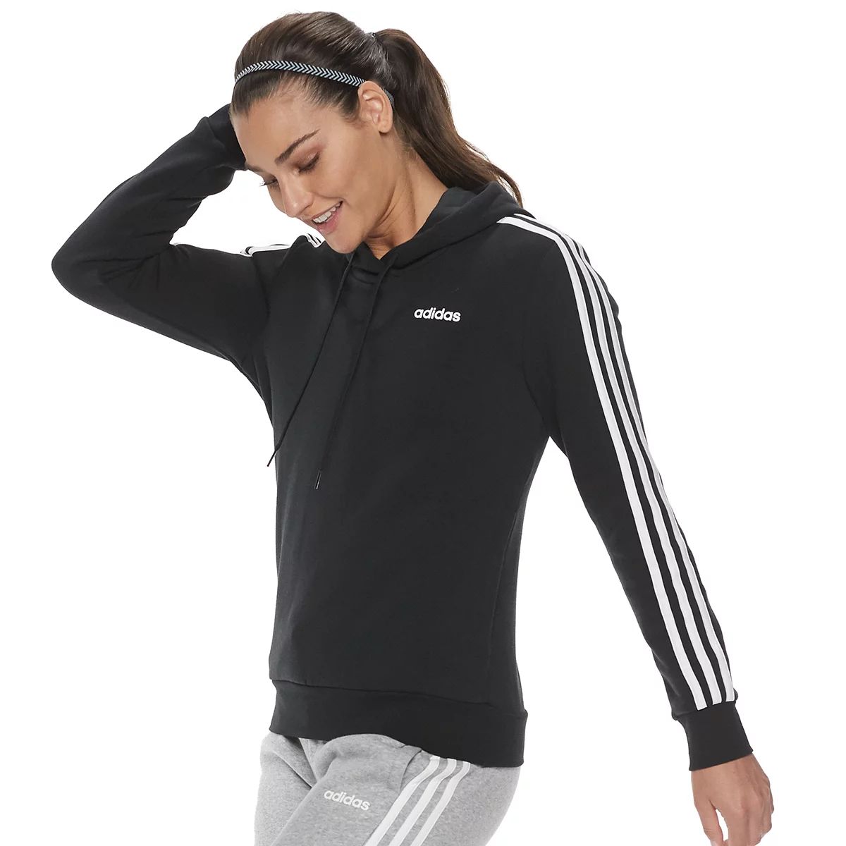 Women's adidas 3-Stripe Fleece Hoodie | Kohl's