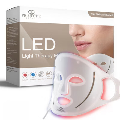 LED Light Therapy Mask by Project E Beauty | Silicone Face Mask | Anti-Aging & Anti-Blemish | Pimple Solution | Diminish Fine Lines & Wrinkles | Target