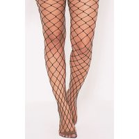 Inari Black Large Fishnet Tights | PrettyLittleThing UK
