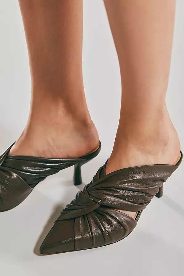 Maeve Twist-Strap Mule Heels | Anthropologie (US)
