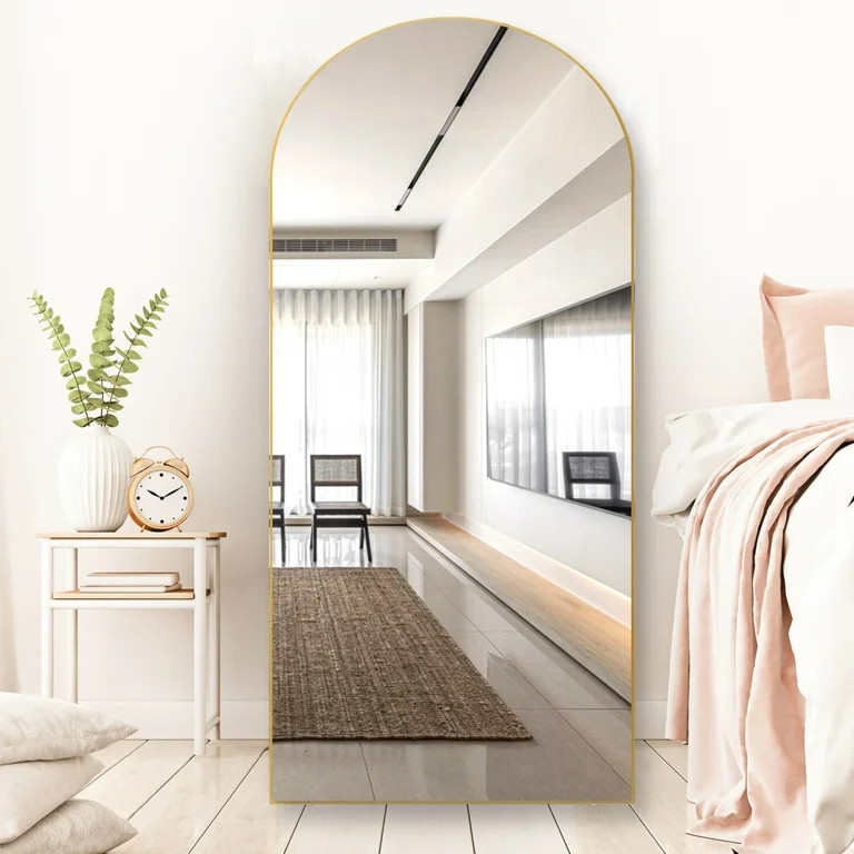 RACHMADES 65"x24" Arch Mirror Full Length Full Body Mirror Arched Floor Mirror with Stand Tall Mi... | Walmart (US)