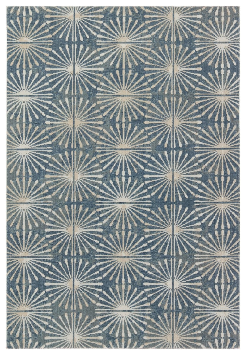 Polaris Calvary Blue/Cream (POL-53) Outdoor Area Rug | Rugs Direct
