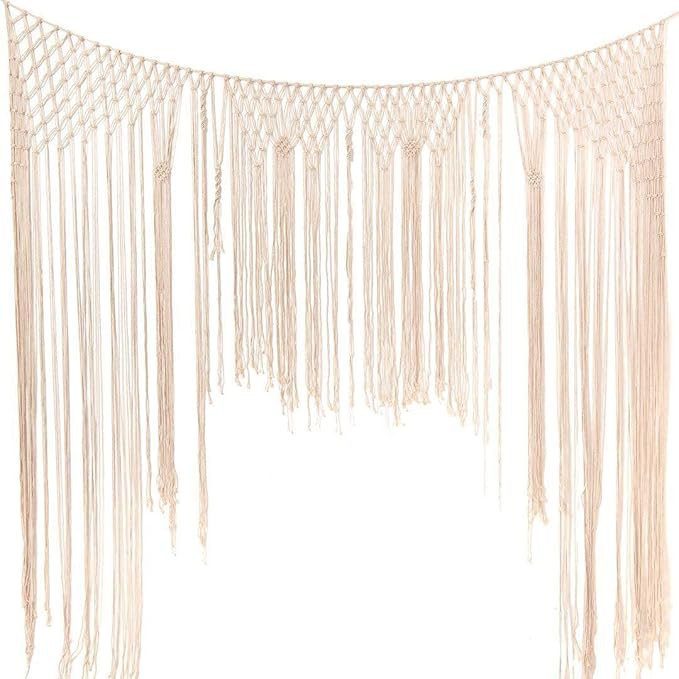 Large Macrame Wall Hanging,Macrame Woven Wall Hanging,Macramé Handwoven Boho Chic,Bohemian Weddi... | Amazon (US)