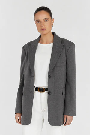 HARLEY CHARCOAL BOYFRIEND BLAZER | DISSH