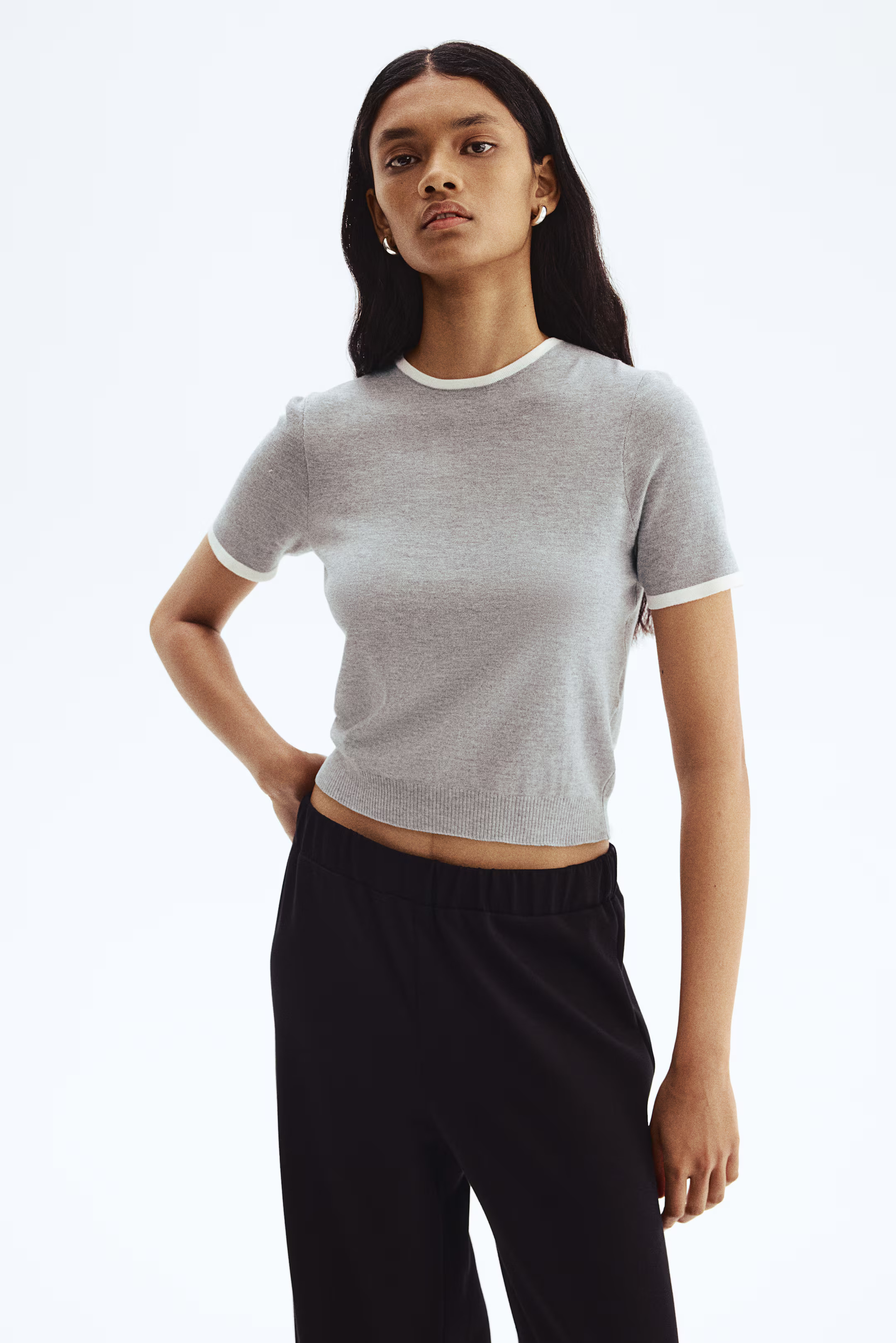 Fine-Knit T-Shirt | H&M (US + CA)