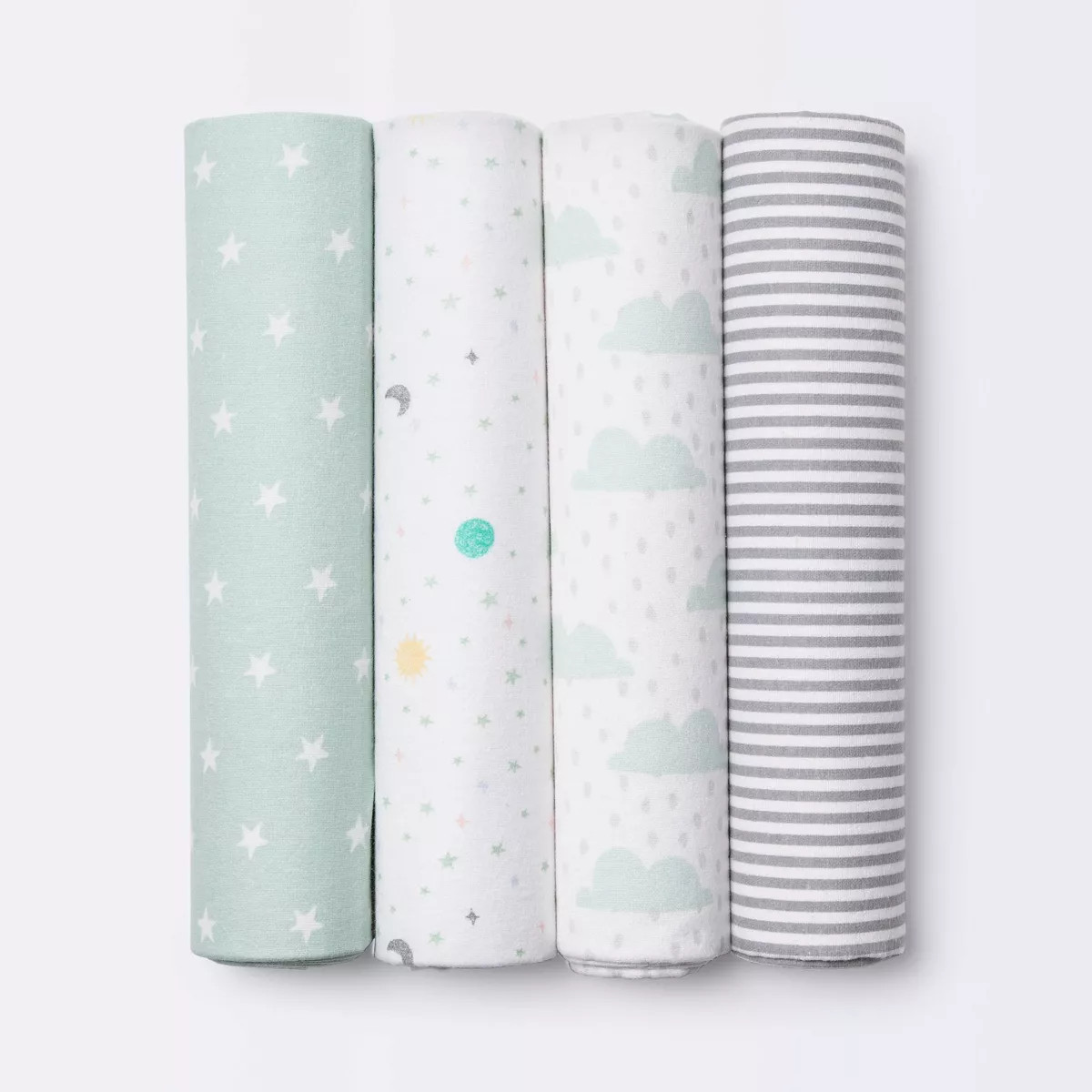 Flannel Baby Blankets Space - Cloud Island™ 4pk | Target