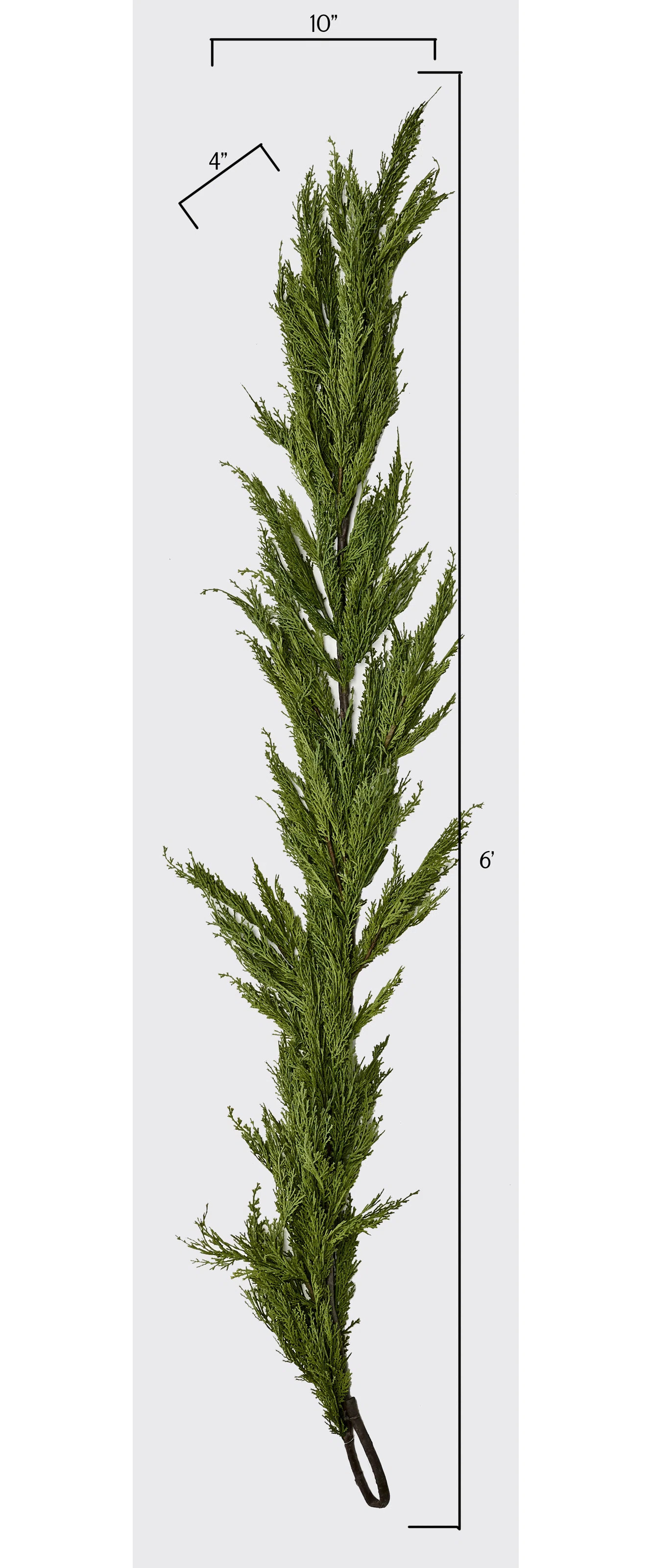 The Holiday Aisle® 6Ft Faux Evergreen Cedar Christmas Garland & Reviews | Wayfair | Wayfair North America