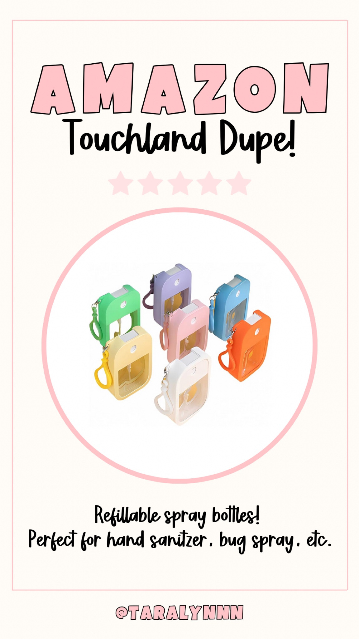 Amazon Touchland Dupe! Refillable spray perfect for travel! It’s great for hand sanitizer, bug spray, etc. 👏🏻

#amazonfind #home #travel #amazonfavorite #lookforless #lookalike

#LTKtravel #LTKhome #LTKfamily