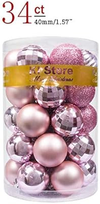 KI Store 34ct Christmas Ball Ornaments Shatterproof Christmas Decorations Tree Balls Small for Ho... | Amazon (US)