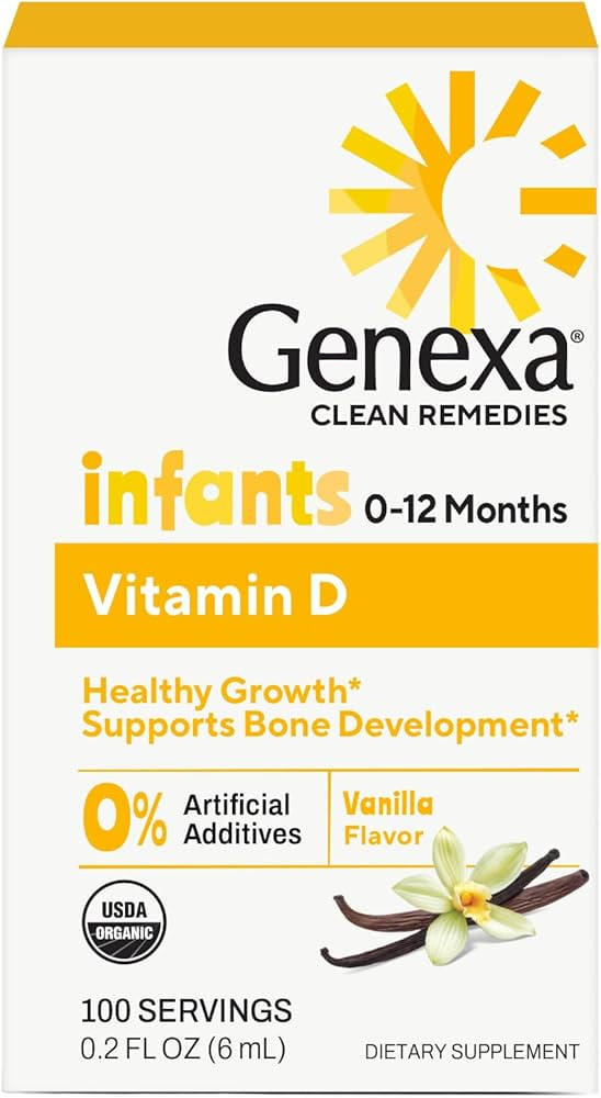 Genexa Vitamin D Drops for Infants & Newborn, Made Clean, 100 Servings | Amazon (US)