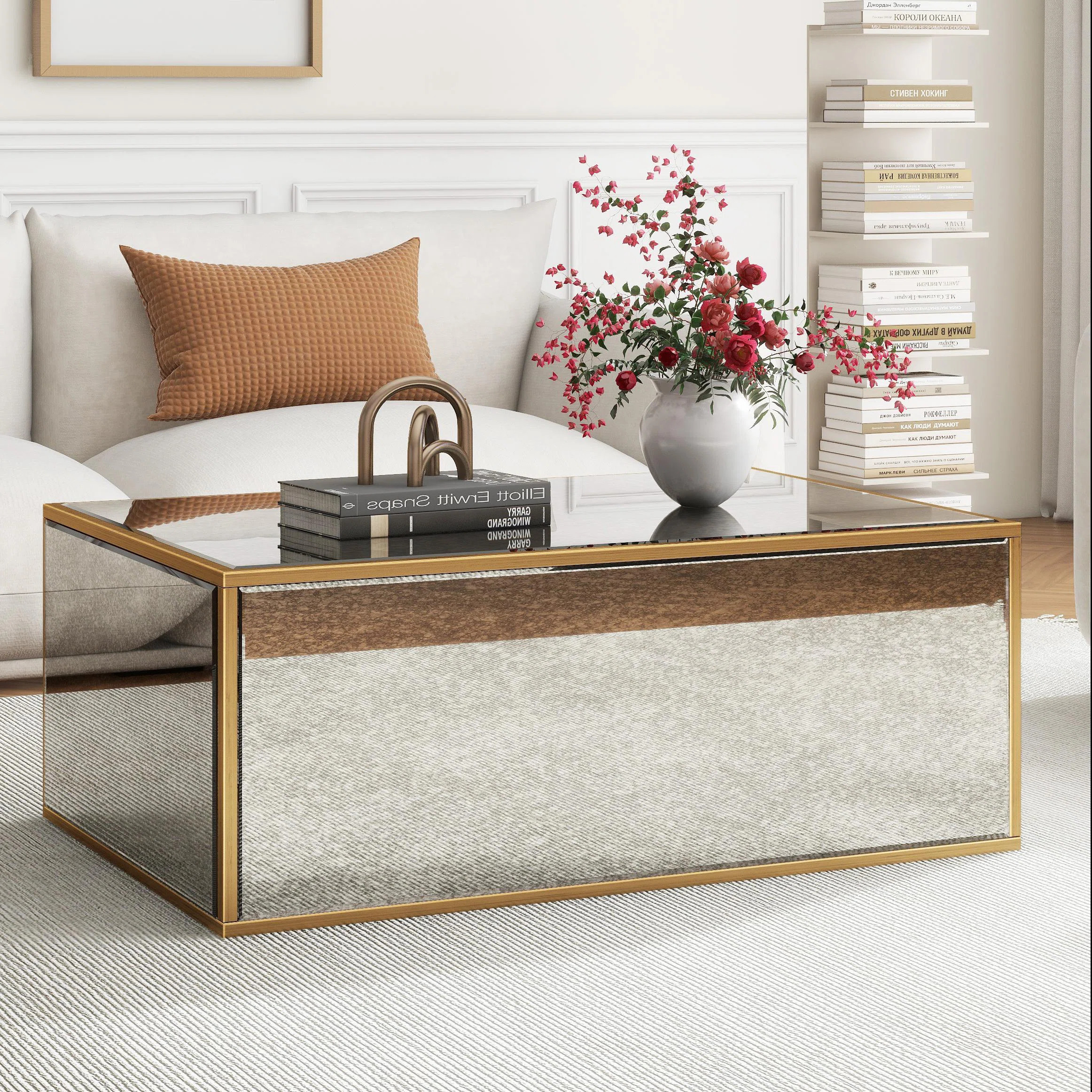 Adelais Antique Mirrored Coffee Table | Wayfair North America