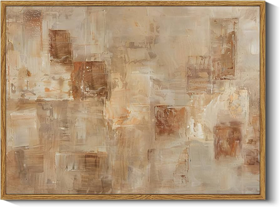 ARPEOTCY Vintage Framed Abstract Wall Art, Mid Century Modern Minimalist Paintings Decor Aestheti... | Amazon (US)