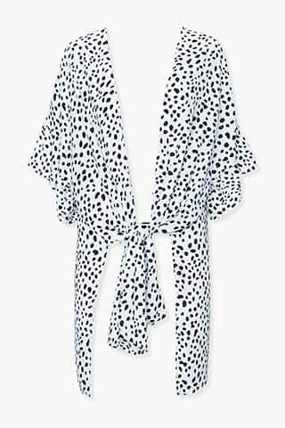 Forever 21 Cheetah Print Self-Tie Top , White/black | Forever 21 (US)