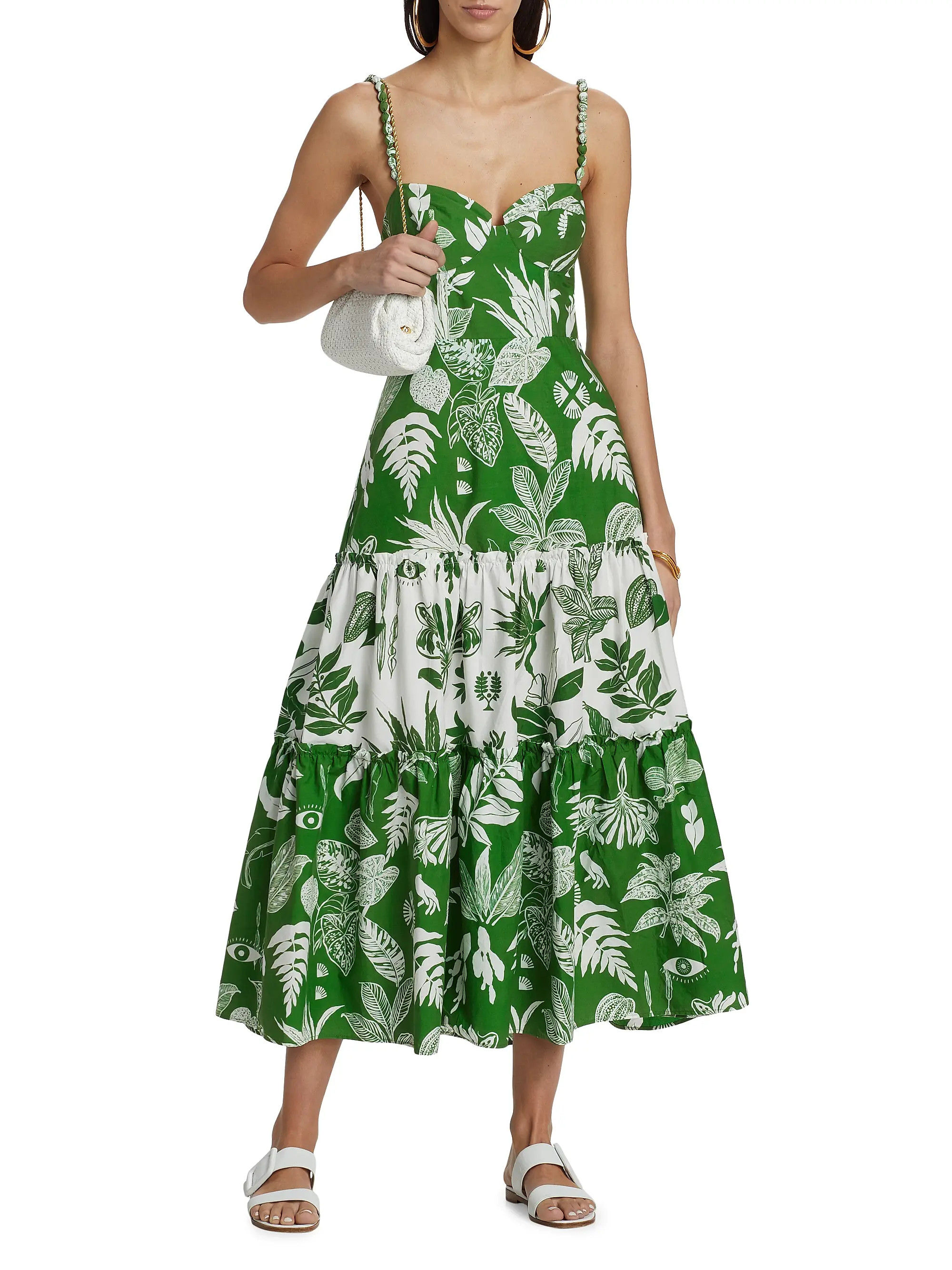 Forest Soul Mix Midi-Dress | Saks Fifth Avenue