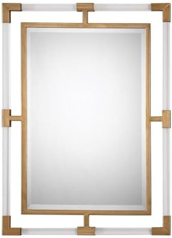 Uttermost Balkan Gold 28" x 37 3/4" Modern Luxe Wall Mirror | Amazon (US)