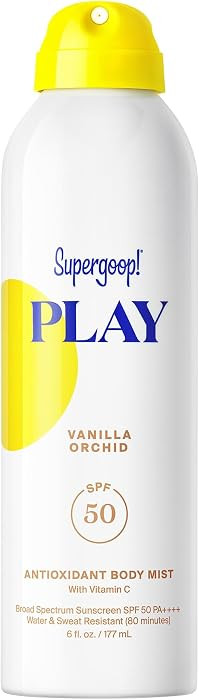Supergoop! PLAY Antioxidant Body Mist Vitamin C -SPF 50 PA++++ Broad Spectrum Sunscreen - Body Sp... | Amazon (US)