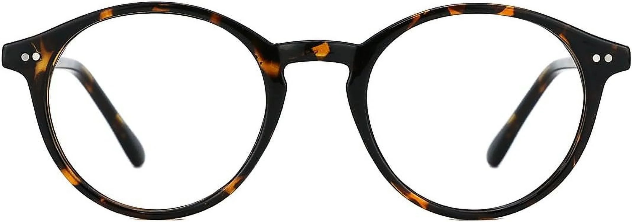 Blue Light Blocking Glasses Men Women Vintage Thick Round Rim Frame Eyeglasses | Walmart (US)