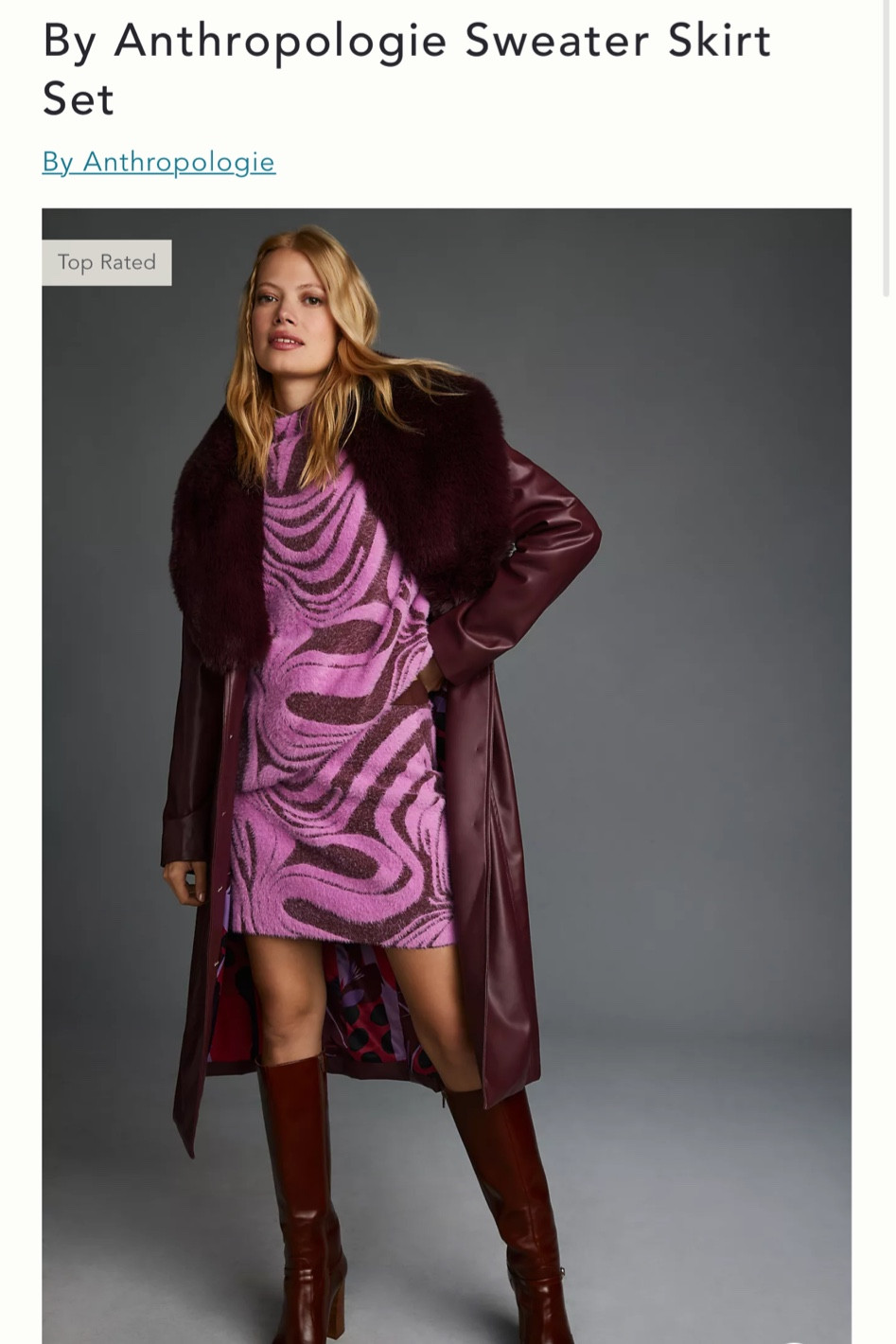 ANTHROPOLOGY // Sweater Skirt Set in Pink

#LTKGiftGuide #LTKHoliday #LTKSeasonal