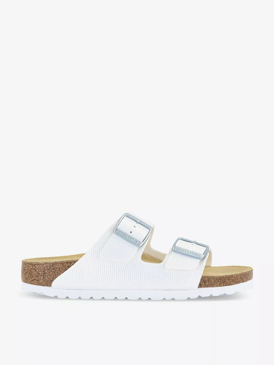 Arizona two-strap faux-leather sandals | Selfridges