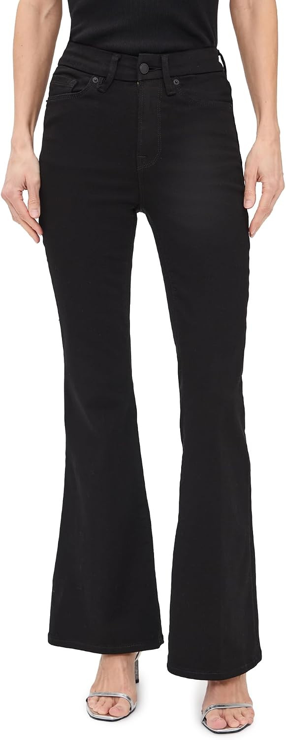 Good American Women's Never Fades Petite Flare Jeans | Amazon (US)