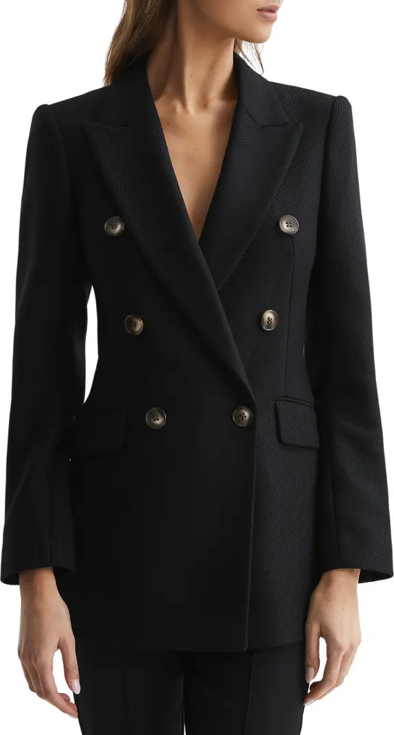 Laura Double Breasted Wool Blend Blazer | Nordstrom