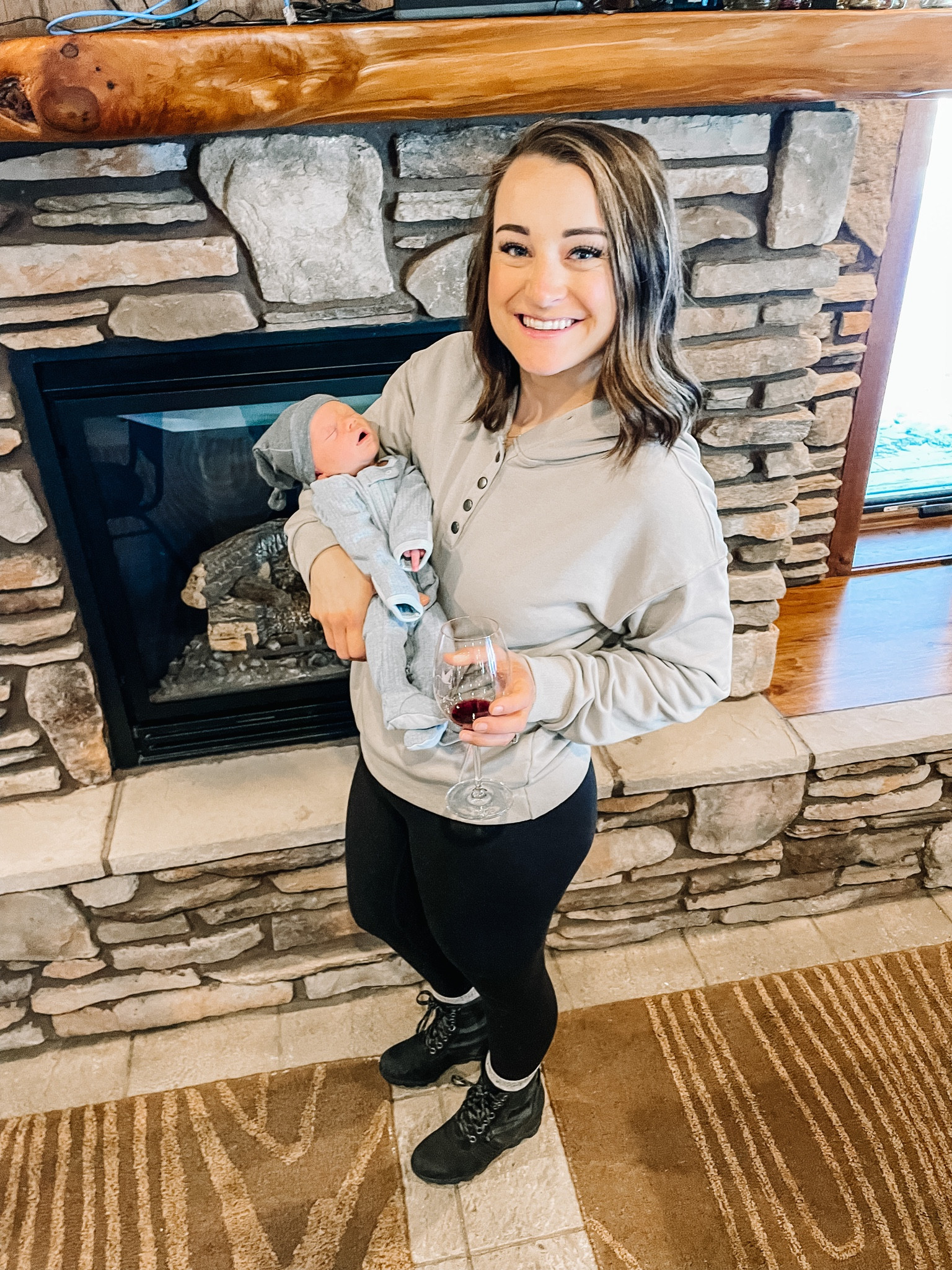 Hayes is a big winery fan already. 🍷
