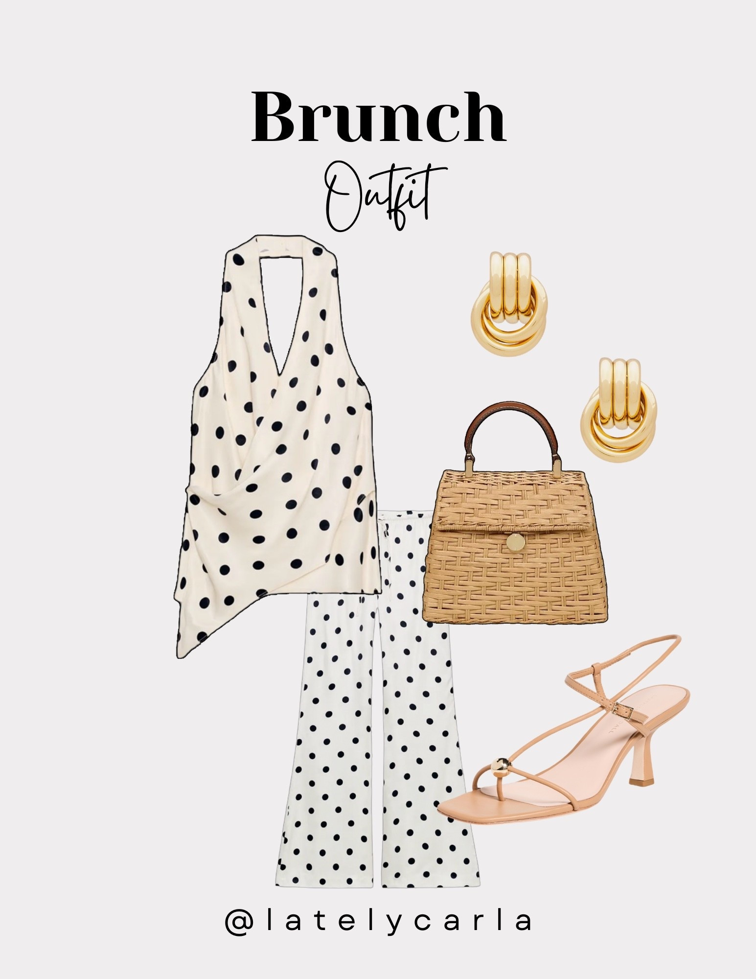 Brunch Summer Outfit, Zara Polka Dots set

#LTKmomlife