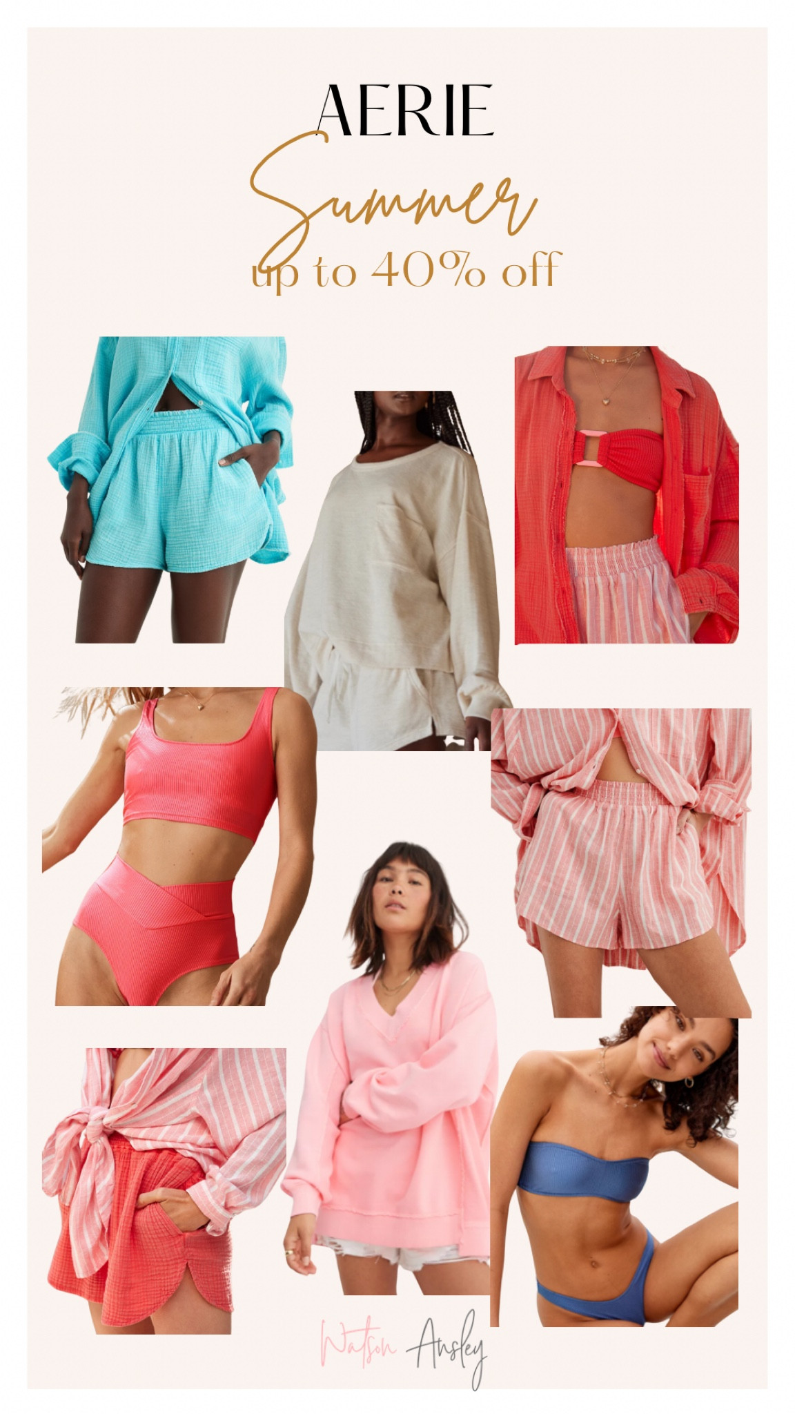 Shop up to 40% off aerie swim and summer below!


#LTKsalealert #LTKstyletip #LTKSeasonal