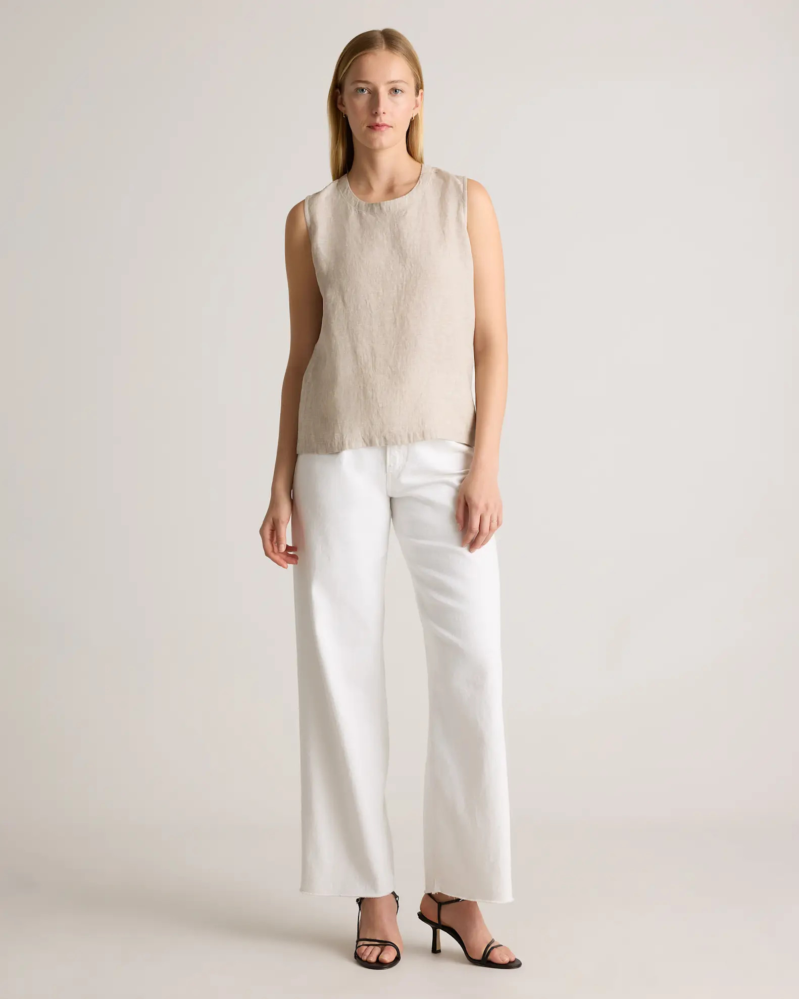 100% European Linen Tank | Quince