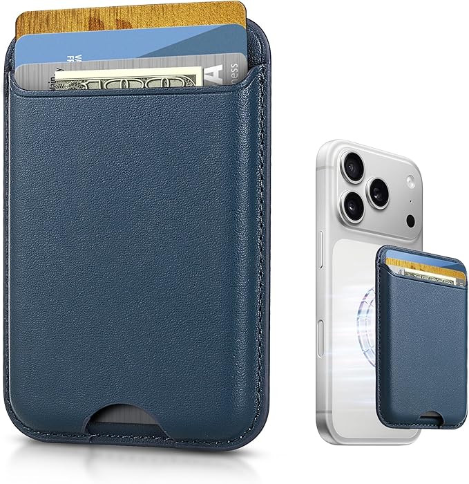 Magnetic Mag-safe Wallet Cell Phone Card Holder for Phone Case with Mag-Safe, Stronger Magnetic R... | Amazon (US)