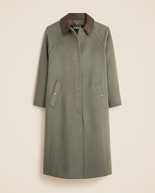 Long Barn Jacket™ in drapey wool blend | J. Crew US