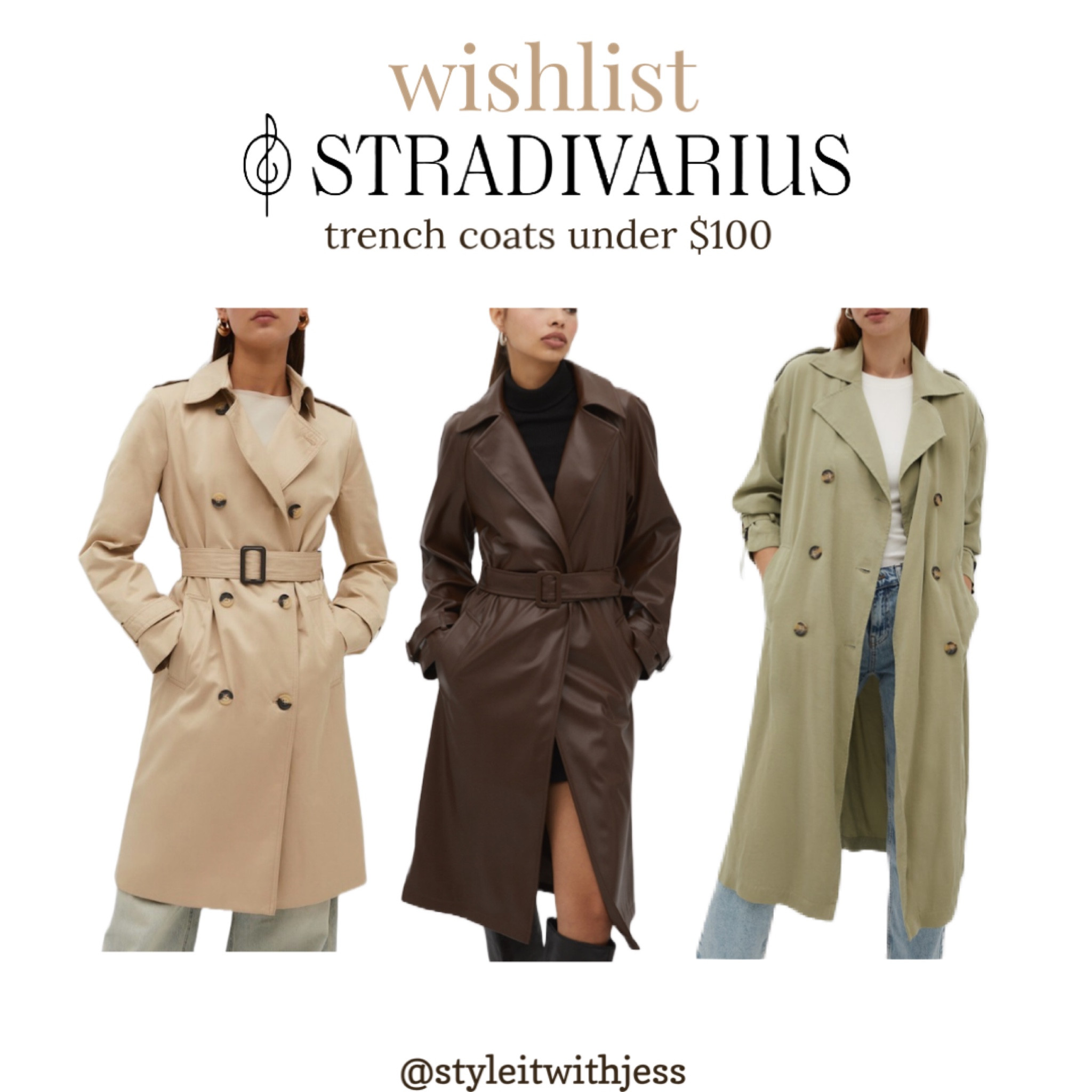 STRADIVARIUS trench coats under $100 🧥🍂

#LTKstyletip #LTKfindsunder100 #LTKover40