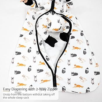 LollyBanks Baby Sleep Sack, 100% Cotton Wearable Blanket 2-Way Zipper Sleep Sacks | Amazon (US)