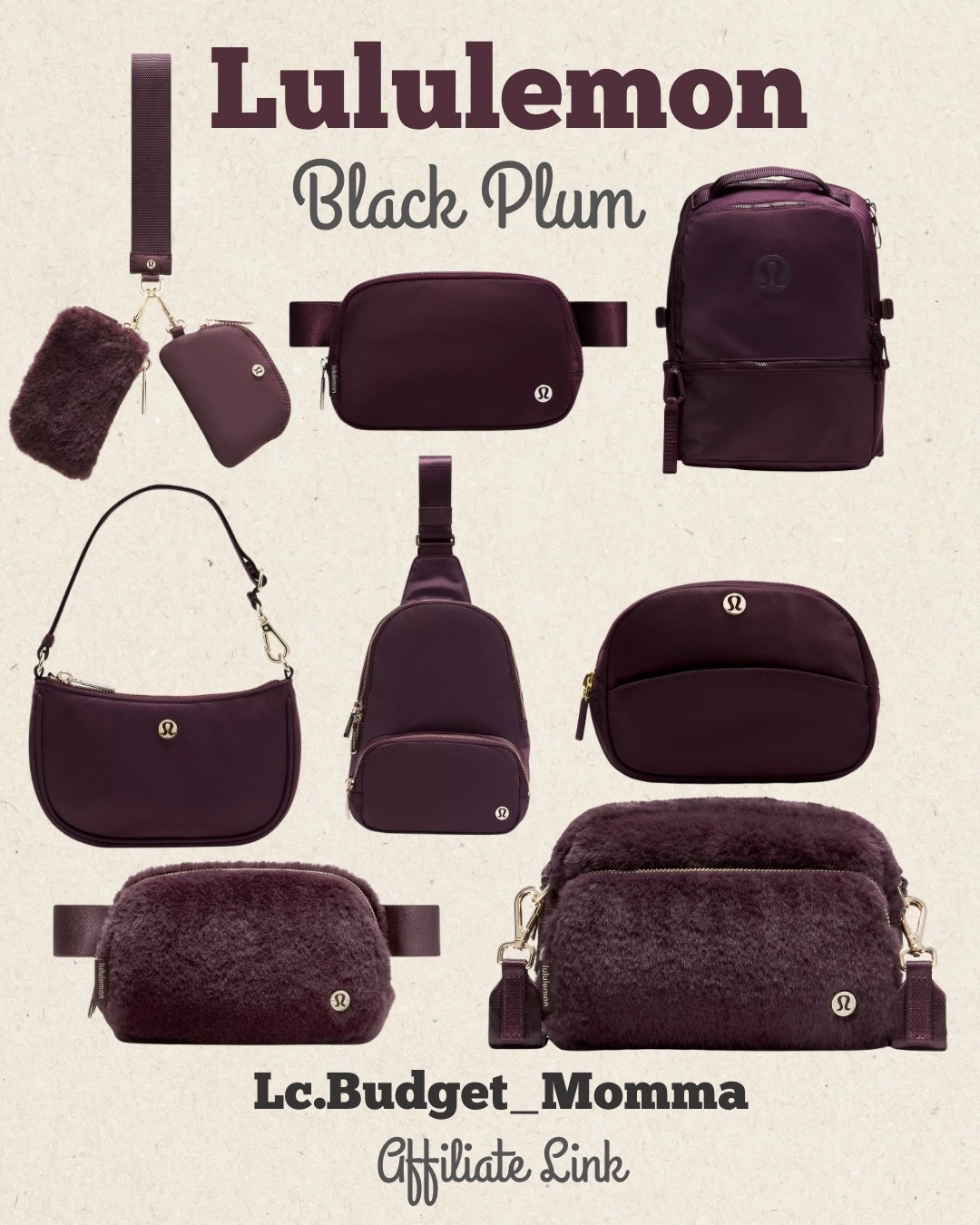 “BLACK PLUM”

#lulu #lululemon #burgundy #bag #purse #crossbody #wallet #womens #giftsforher 

#LTKGiftGuide #LTKStyleTip #LTKItBag