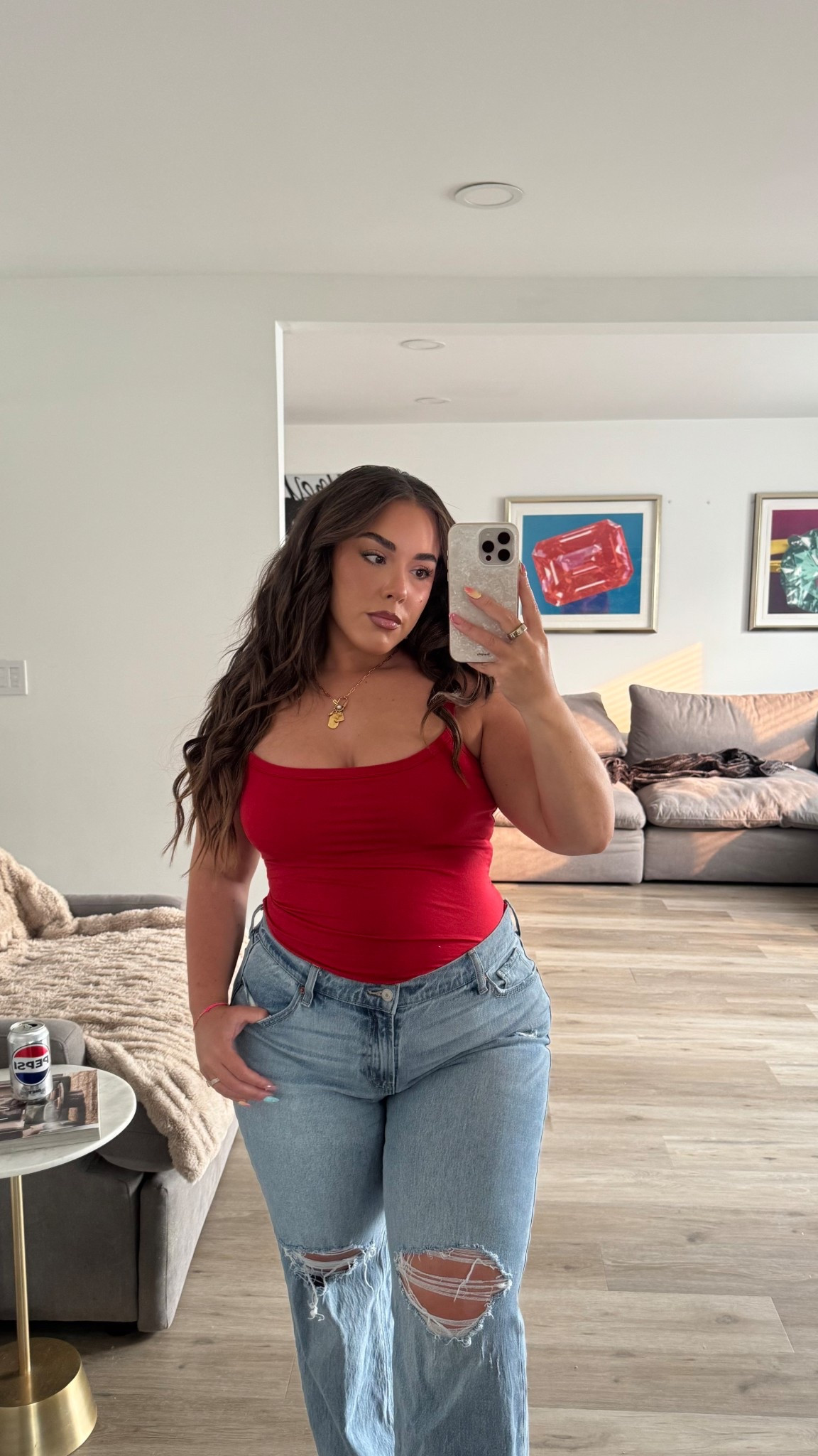 Casual OOTD. Built in bra tank top size medium. Old navy boyfriend jeans size 12

#LTKMidsize #LTKPetite