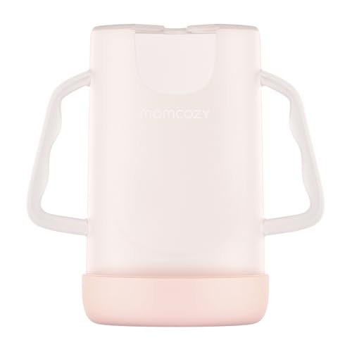 Momcozy Squeeze Pouch Holder for Food Pouches and Drink Boxes, Baby Pouch Holder Allows Baby to Self-Feed and Avoid Messes, Baby Food Pouch Holder Handle is Easy to Grip, Comfortable, Pink | Amazon (US)