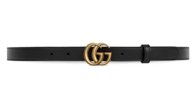 Leather belt with Double G buckle | Gucci (US)